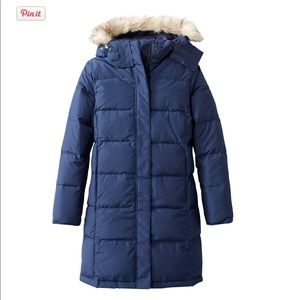 LL Bean Blue Ultrawarm coat - 3/4 length